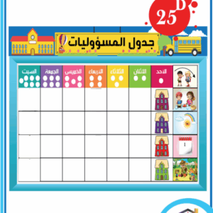 جدول المسؤوليات