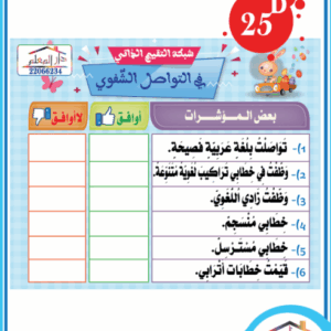 شبكة التقييم الذاتي في التواصل الشفوي