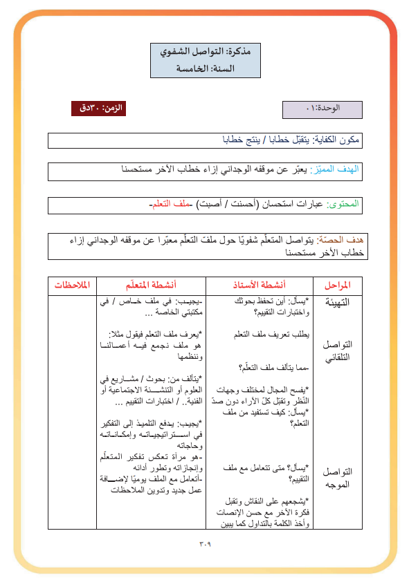 مذكرات المعلم السنة الخامسة – Image 4