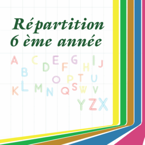 Répartition 6éme année