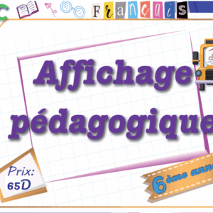 Affichage pédagogique 6éme