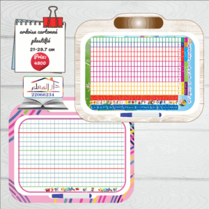 ardoise cartonné plastifié